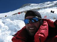 After returning from the summit of Cho Oyu, Camp 3, 7500m.
